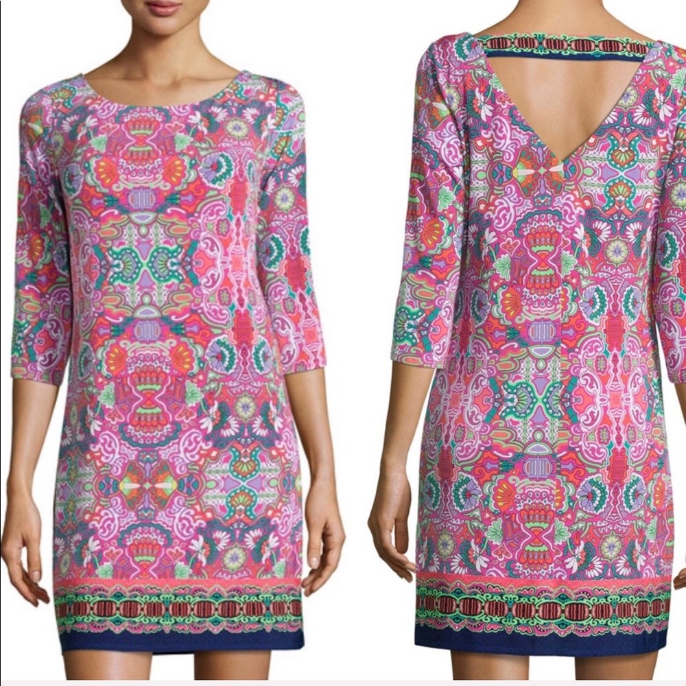 Laundry by Shelli Segal Calypso Shift Dres, size L